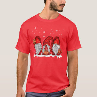 Rolig basketgnom för basketspelare retro t shirt