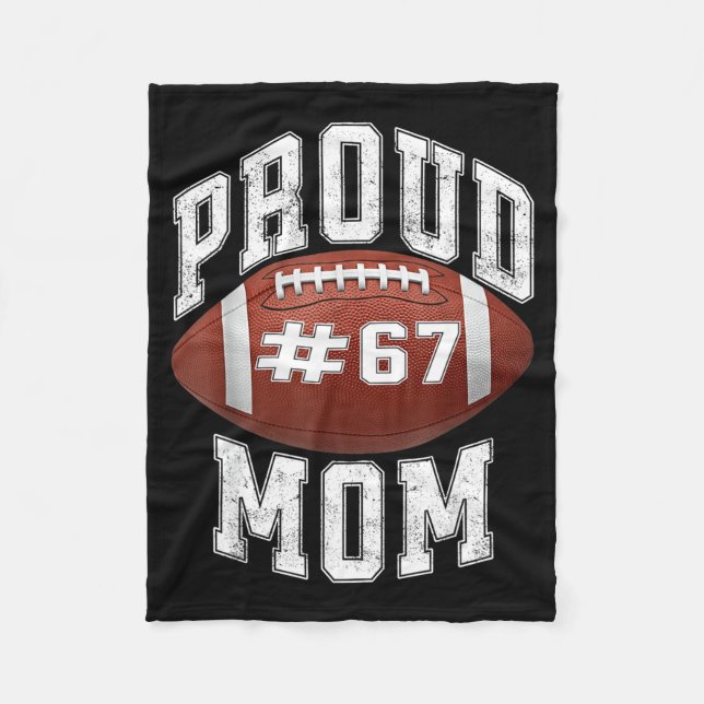 Rolig Basketmamma 67 Meme Stolt Mamma Design  Fleecefilt (Framsidan)