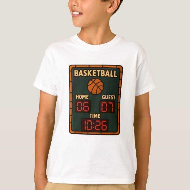 Rolig baskettröja 6-7 t shirt (Framsida)