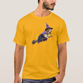 Rolig Basset Hound Häxa T Shirt