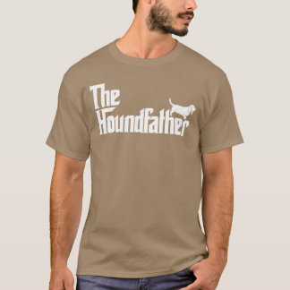 Rolig Basset Hound Pappa Hund han Houndfather vint T Shirt