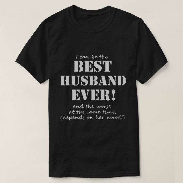 Rolig bäst för make T-tröja någonsin Tröja (Design framsida)