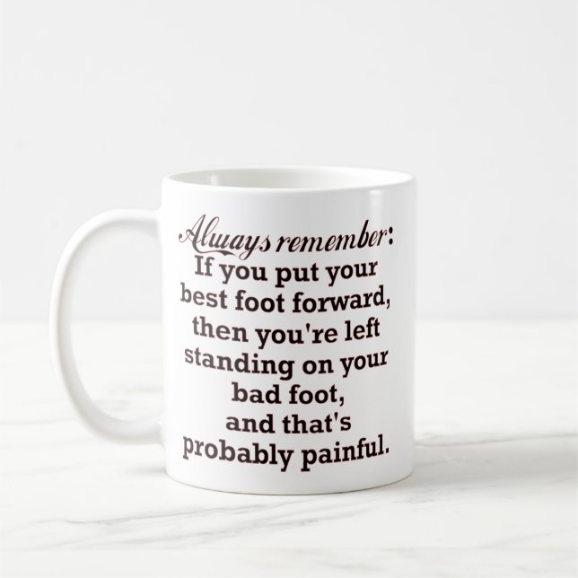 Rolig bäst fot Demotivational Kaffemugg (Vänster)