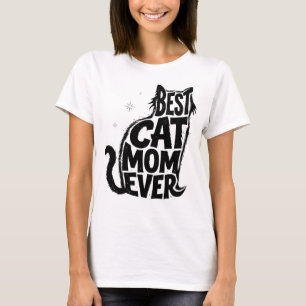 Rolig Bästa Kattmamma Någonsin Söt Grafik T Shirt