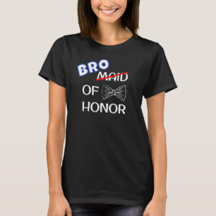 Rolig bästa man bröllop möhippa bror av ära t shirt