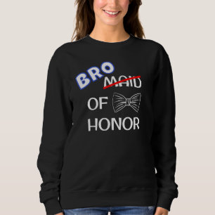 Rolig bästa mans bröllop möhippa bror av heder t shirt