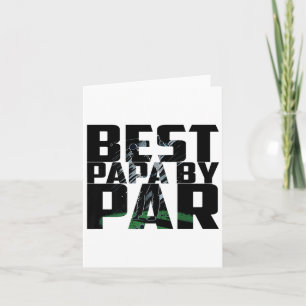Rolig Bästa Pappa Par Fars Dag Golf Tröja Present Kort