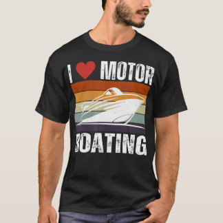 Rolig båtliv snabb båt kapten jag älskar motor t shirt