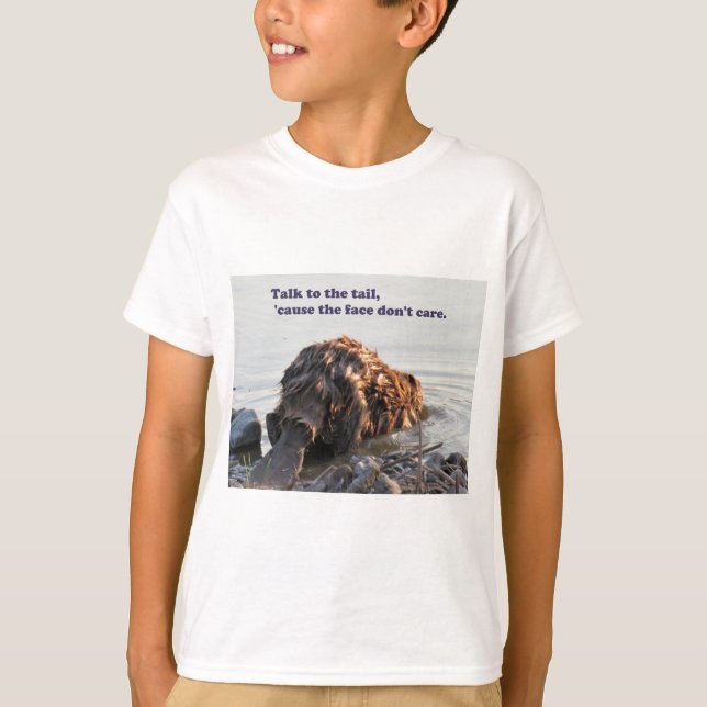 Rolig bäver t shirt (Framsida)