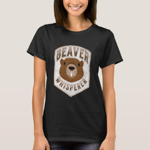 Rolig Bäverflüsterare Natur Skogslevande Djur Kärl T Shirt
