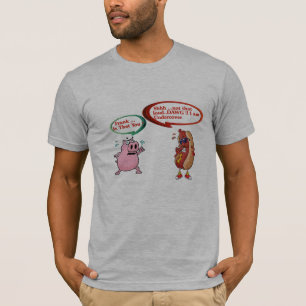 Rolig BBQ-älskare Hot Dog T-shirt - Mansgris Humor