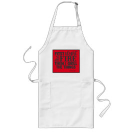 Rolig BBQ Bakgårdsgrill Humor Citat Personlig Långt Förkläde