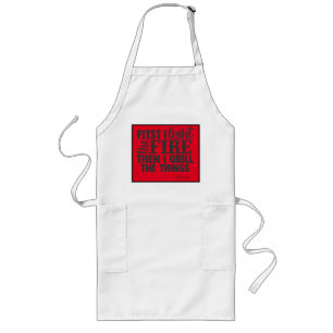 Rolig BBQ Bakgårdsgrill Humor Citat Personlig Långt Förkläde