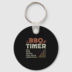 Rolig bbq grill kock grillning mästare barbecue nyckelring