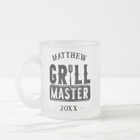 Rolig BBQ Grill Mästare Personlig Grillkung