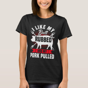 Rolig BBQ Grillning Dragit Gris för Män  T Shirt