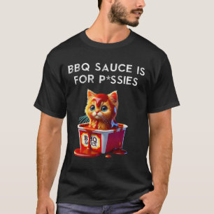 Rolig Bbq-sås Katt Humor Kattunge Älskare Present T Shirt