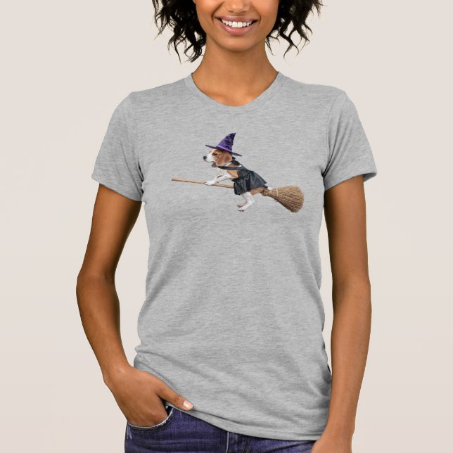 Rolig Beagle Halloween  T Shirt (Framsida)