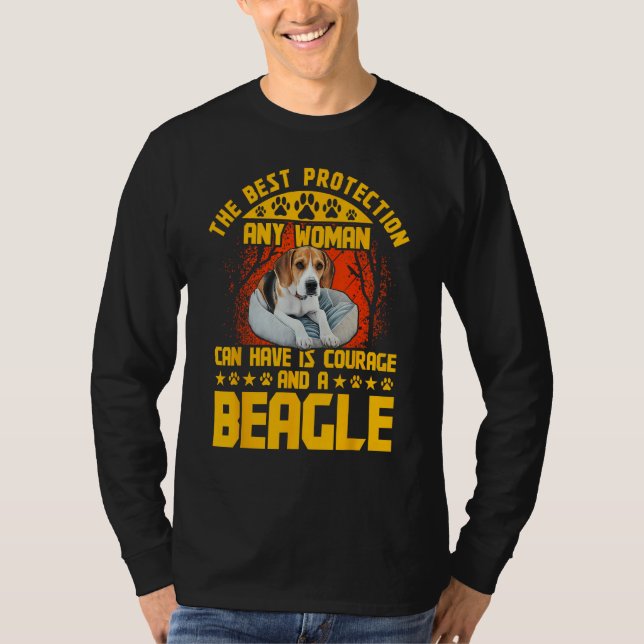 Rolig beagle-hund-citat_2 t shirt (Framsida)