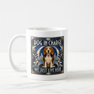 Rolig Beagle Hund Kör Huset Kaffe Kopp - Mugg