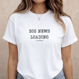 Rolig Bebis Avslöjande Graviditets Tillkännagivand T Shirt