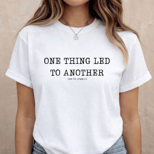 Rolig Bebis Avslöjande Graviditets Tillkännagivand T Shirt