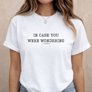 Rolig Bebis Avslöjande Graviditets Tillkännagivand T Shirt