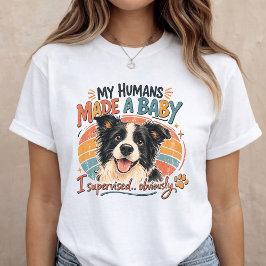 Rolig Bebis Bebis Hund Graviditet Avslöjande T Shirt