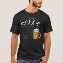 Rolig Beer Evolution Arbetsvecka Drickande Humor