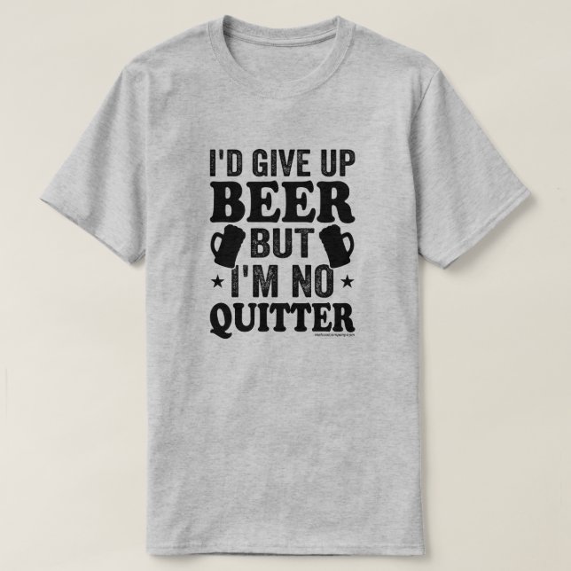 Rolig Beer Grafik T-shirt - Present till ölfanatik (Design framsida)