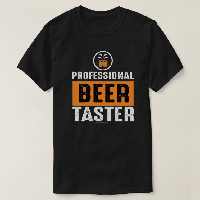 Rolig Beer Grafik T-Shirt – Professionell Ölsmakar (Design framsida)