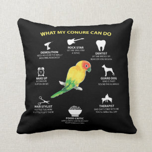 Rolig begåvad älskare för solConure fågel Kudde