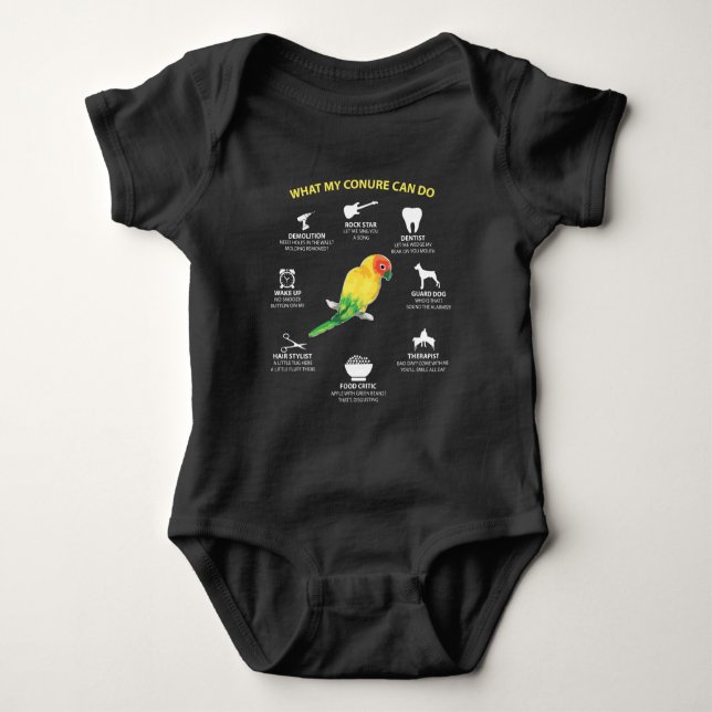 Rolig begåvad älskare för solConure fågel T Shirt (Framsida)