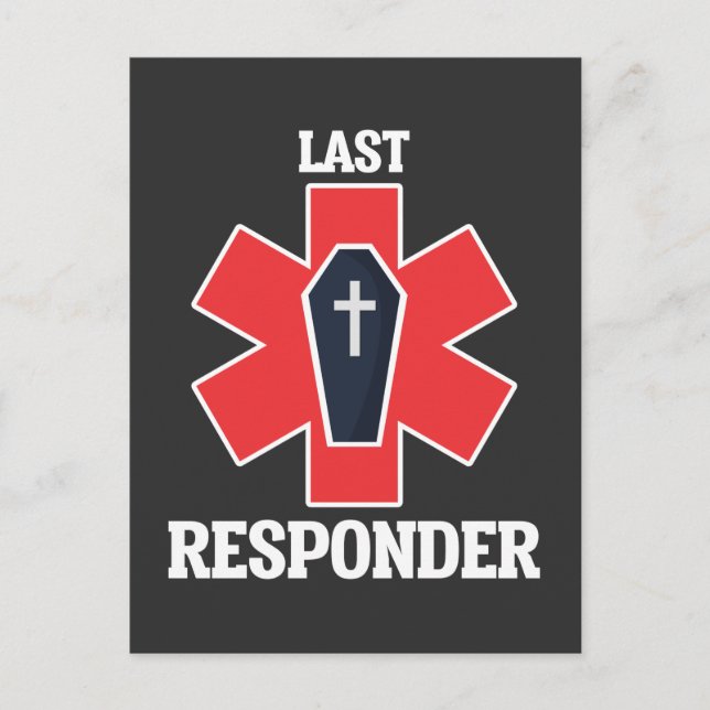 Rolig begravningsledare Begravningsentreprenör Sis Vykort (Framsida)