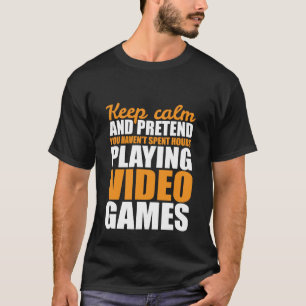 Rolig behållalugnT-tröja för Gamersvideospel T Shirt