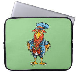 Rolig Behövlig Tecknad Tupp Laptop Fodral