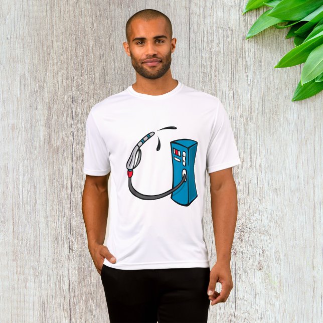 Rolig Bensin Pump Bränsle Station T Shirt (Skapare uppladdad)