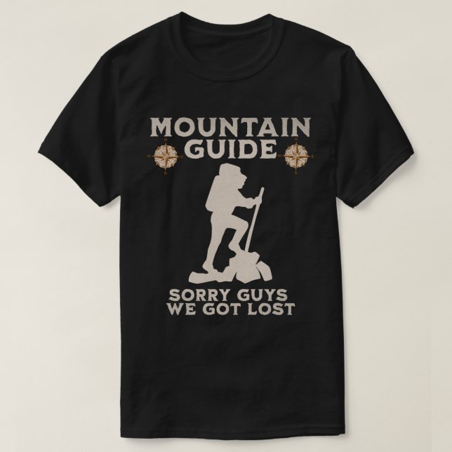 Rolig Bergguide  T Shirt (Design framsida)
