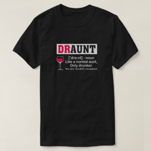 Rolig berusad älskare för vin för t shirt