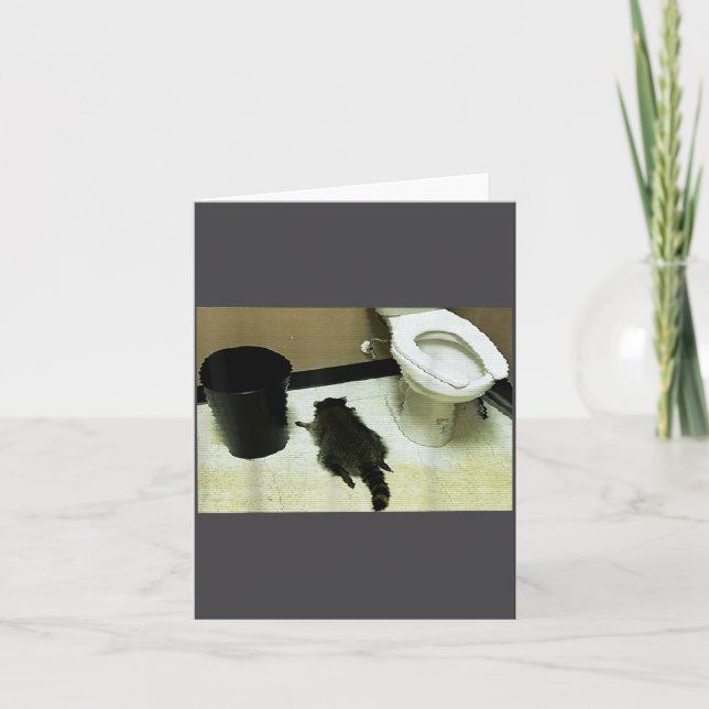 Rolig Berusad Panda Råtta  Kort (Framsida)