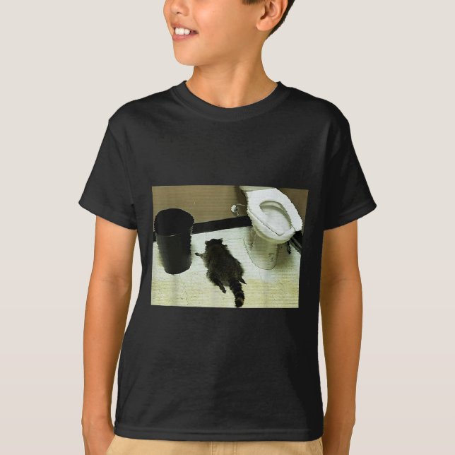 Rolig Berusad Panda Tvättbjörn  T Shirt (Framsida)