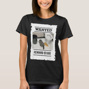 Rolig Berusad Tvättbjörn Efterlyst Belöning 1000 D T Shirt