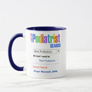 Rolig beställnings- bäst Podiatristgåva Mugg