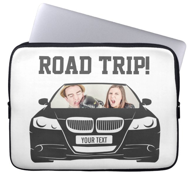 Rolig beställnings- resa för bilfotoväg laptop sleeve (Framsidan)