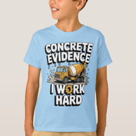Rolig betongblandare lastbil pojkar söt konstrukti t shirt