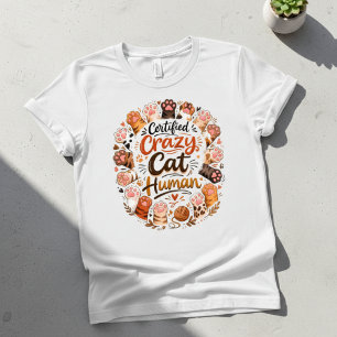 Rolig Betydande Galen Kattmänniska Svart T Shirt