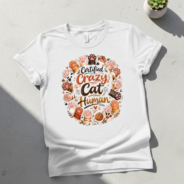 Rolig Betydande Galen Kattmänniska Svart T Shirt (Skapare uppladdad)