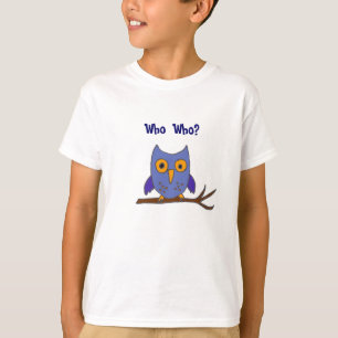 Rolig BG vem ugglatecknadskjorta T-shirt