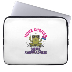Rolig Bi Frog Pride T-Shirt Design_1 Laptop Fodral