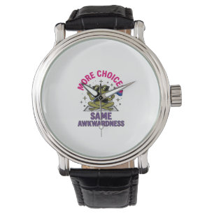Rolig Bi Groda Pride T-Shirt Design_1 Armbandsur
